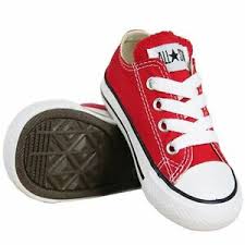 Details About Converse Chuck Taylor All Star Ox Red White Infant Toddler Boy Girl Size 2 10