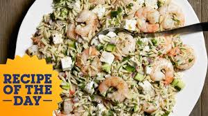 Grilled herb shrimp from barefoot contessa. Recipe Of The Day Ina S Roasted Shrimp And Orzo Food Network Youtube