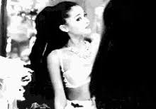 Aesthetic ariana grande black and white photo. Is Ariana Grande Black Or White Gifs Tenor