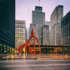 Federal plaza is also home to city market, the city's official farmer market, on tuesdays from 7 a.m. Vintage Photo Of Alexander Calder Flamingo Sculpture Federal Plaza Building Chicago Illinois Photograph By Silvio Ligutti
