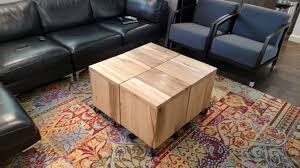 Modern origins cube end table. Hand Made Reclaimed Wood Cube By Re Dwell Custommade Com
