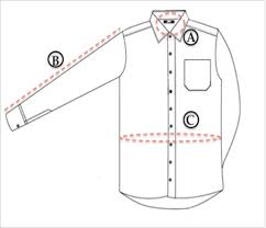 size chart to shop shirts for men online regualr and slim