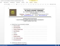 Related image with contoh borang keahlian contoh. 5 Contoh Formulir Pendaftaran Organisasi Ekskul Bimbel Dll