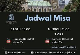 Jadwal siaran langsung bulutangkis olimpiade tokyo 2020 adalah mulai hari sabtu, 24 juli mulai jam 07.00 wib yang tayang di tvri. Jadwal Tayang Misa Hari Minggu Di Tvri Digeser Ke Pukul 11 00 Wib Katoliknews Com