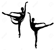 1st arabesque = 'what do i see?2n. Elegant Ballerina Girl Standing In Arabesque Position On Pointe Shoes Graceful Ballet Dancer Black And White Vector Silhouette Outline Royalty Free Cliparts Vectors And Stock Illustration Image 148848818
