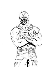 Pin On Bane Batman Coloring Pages