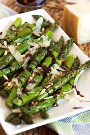 This Amazing Side Dish Recipe Is Ready In Minutes Roasted Asparagus With Pine Nuts Parmesan And Bals Asparagus Recipe Veggie Dishes Asparagus Recipes Roasted