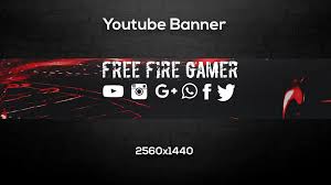 This is a youtube banner pack. Free Fire Gamer Official Youtube Home Facebook