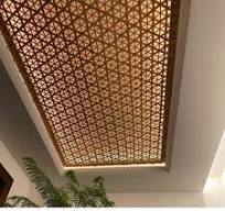 Wooden Barn False Bamboo Woven Ceiling Mat