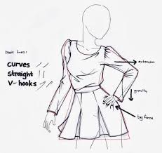 Image Result For Anime Clothes Design Line Art Drawing Clothes Line Art Drawings Anime Outfits