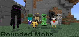 Well, i created a pack that brings these cool round trees! Rounded Mobs Cursed Texture Pack Minecraft Pe Texture Packs