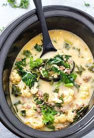 13 Keto Crock Pot Recipes For Easy Low Carb Meals Keto Crockpot Recipes Low Carb Slow Cooker Toscana Soup