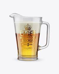 Lager Beer Pitcher Mockup In Jar Mockups On Yellow Images Object Mockups In 2020 Mockup Free Psd Free Psd Mockups Templates Psd Mockup Template