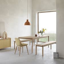 Linear Wood Table In 2020 Scandinavian Dining Room Dining Room Design Minimalist Furniture