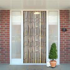 Most craftsmen prefer to use bamboo or reeds to make curtains. Natural Bamboo Wooden Door Screen Curtain Insect Fly Screening Beaded Doorways 5013478133106 Ebay