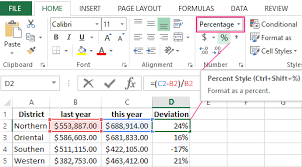 You can then adjust the percentage, standard deviation value, or even select a custom value from a cell that may have been produced by a statistical formula. How To Calculate The Percentage Of Deviation In Excel