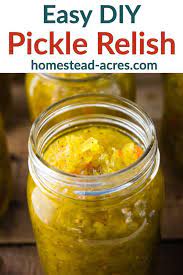 Easy Homemade Sweet Cucumber Relish Recipe Pickle Relish Relish Recipes Cucumber Relish Recipes