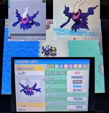 4 Shiny Darkrai In Platinum After 30 406 Srs With Modest Nature Shinypokemon
