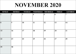 Most liked by kindergarten kids. Template Free Monthly Calendar 2020 Printable