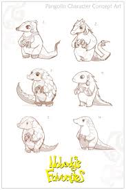 Pangolin Concepts Character Concept Art Nobody S Favorites Game Worldpangolinday Pangolin Art Concept Art Characters Dragon Comic