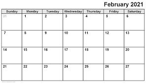 The planner template features large boxes with prior and next months at the top for easy planning. 2021 Calendar Monthly Calendars Pdf Excel And Free Calendar Maker