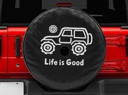 Life is good jeep tire cover with backup camera. Life Is Good Jeep Wrangler Native Offroad Spare Tire Cover J130265 18 21 Jeep Wrangler Jl