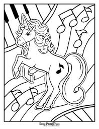 Color in this picture of music notes and share it with others today! Unicorn Coloring Pages 50 Printable Sheets Easy Peasy And Fun