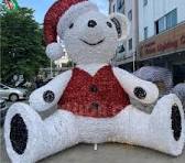 Outdoor Decorations Large 3D LED Christmas Teddy Bear Motif ...
