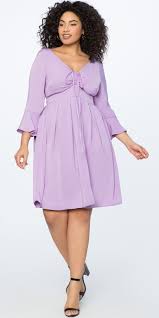 21 Plus Size Wedding Guest Dresses With Sleeves Alexa Webb Flare Sleeve Dress Plus Size Outfits Plus Size Cocktail Dresses