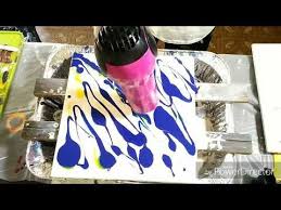 47 How To Acrylic Fluid Painting Using A Airbrush And Hairdryer Youtube Fluid Painting Air Brush Painting Painting
