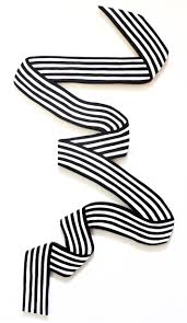 Portfolio Angela Chrusciaki Blehm Black And White Ribbon Ribbon Art Dimensional Wall Art