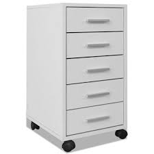 Découvrez un grand choix de bureaux pour la chambre et le salon, droit ou en angle, avec caisson et rangement. Vidaxl Caisson A Tiroir De Bureau Avec Roulettes Et 5 Tiroirs Blanc Achat Prix Fnac