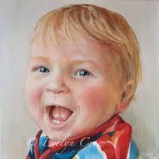 Oil Painting Custom Portraits From Your Photos Child Portrait 10 X 10 head  and Shoulders