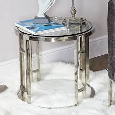 Atticus Chrome And Tempered Glass End Side Table Picture Perfect Home In 2020 Side Table Tempered Glass Chrome