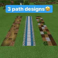 Minecraft Builds Designs On Instagram 3 Path Designs Rate Them 1 10 In Comment Section Minecraft Projects Minecraft Blueprints Minecraft Creations
