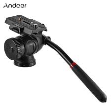Andoer 2 Way Aluminum Tripod Pan Tilt Head Damping Head W 1 4 3 8 Quick Release Plate For Dslr Monopod Slider Vid Monopod Photography Reviews Video Photography