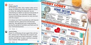 Visit us in person or online for a wide selection of products! Is Hobby Lobby Making A Mistake A Big One Ending 40 Percent Off Coupons Retailwire