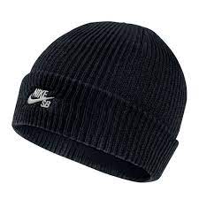 Nike Sb Fisherman Knit Hat Mens Beanie Black One Size Sportswear Lightweight Nike Nike Sb Strickmutze Bommel Machen