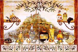 Italian Kitchen Wall Decor Tile Murals Kitchen Tile Mural Kitchen Tiles Backsplash