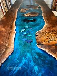 Welcome to our river table master class! 10ft Epoxy Resin Ocean Table Epoxy Resin River Table Resin Table Resin Countertops Wood Resin Table