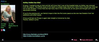 R.I.P Ashley Dobbs : rEproctophilia