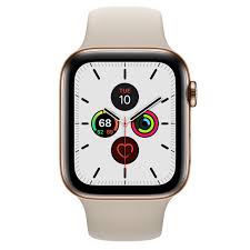 The series 5 was announced during apple's fall event on september 10, 2019. Refurbished Apple Watch Series 5 Gps Cellular 44mm Gold Stainless Steel Case With Stone Sport Band Apple