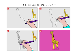 Voilà ta girafe est maintenant terminée ! Apprendre A Dessiner Une Girafe En 3 Etapes