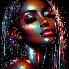 Aaliyah completed digital art using procreate