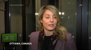Foreign Minister Joly says Canada ready to impose $155 billion in response  to Trump's 25% tariffs