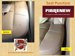 This Puncture Hole In An Suv Seat Disappeared After A Fibrenew Repair Car Seats Repair Seating