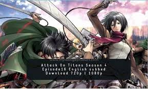 Attack On Titan Episode Season 4 Episode 16 Telegram English Subbed Pohozhie zaprosy dlya attack on titan final season gogoanime. season 4 episode 16 telegram english subbed
