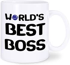 Amazon.com: The Office Gag Gift-World's Best Boss Mug-Dunder Mifflin  Cup-for The Boss Lady Boss From Staff : Home & Kitchen