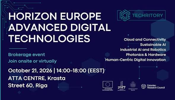 Horizon Europe digital technologies funding and partnership event on October 21, 2026