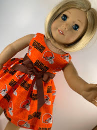 18 Inch Cleveland Browns Game Day Dress Made From Licensed Fabric, Made to  Fit 18 Inch Dolls Such as American Girl Dolls and Similar Dolls